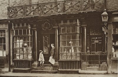 Grocery shop at 56 Artillery Lane, off Bishopsgate, from Wonderful London, published 1926-27 by English Photographer